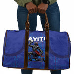 Haiti Ayiti Nan Mondyal 2026 Travel Bag Fyete Lit Victwa Blue Version