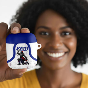 Haiti Ayiti Nan Mondyal 2026 AirPods Case Fyete Lit Victwa White Version