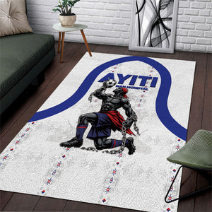 Haiti Ayiti Nan Mondyal 2026 Area Rug Fyete Lit Victwa White Version