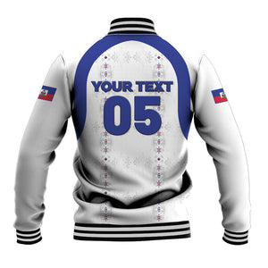 Custom Haiti Ayiti Nan Mondyal 2026 Baseball Jacket Fyete Lit Victwa White Version