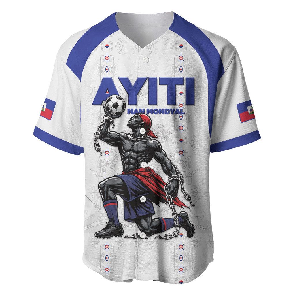 Custom Haiti Ayiti Nan Mondyal 2026 Baseball Jersey Fyete Lit Victwa White Version