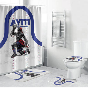 Haiti Ayiti Nan Mondyal 2026 Bathroom Set Fyete Lit Victwa White Version