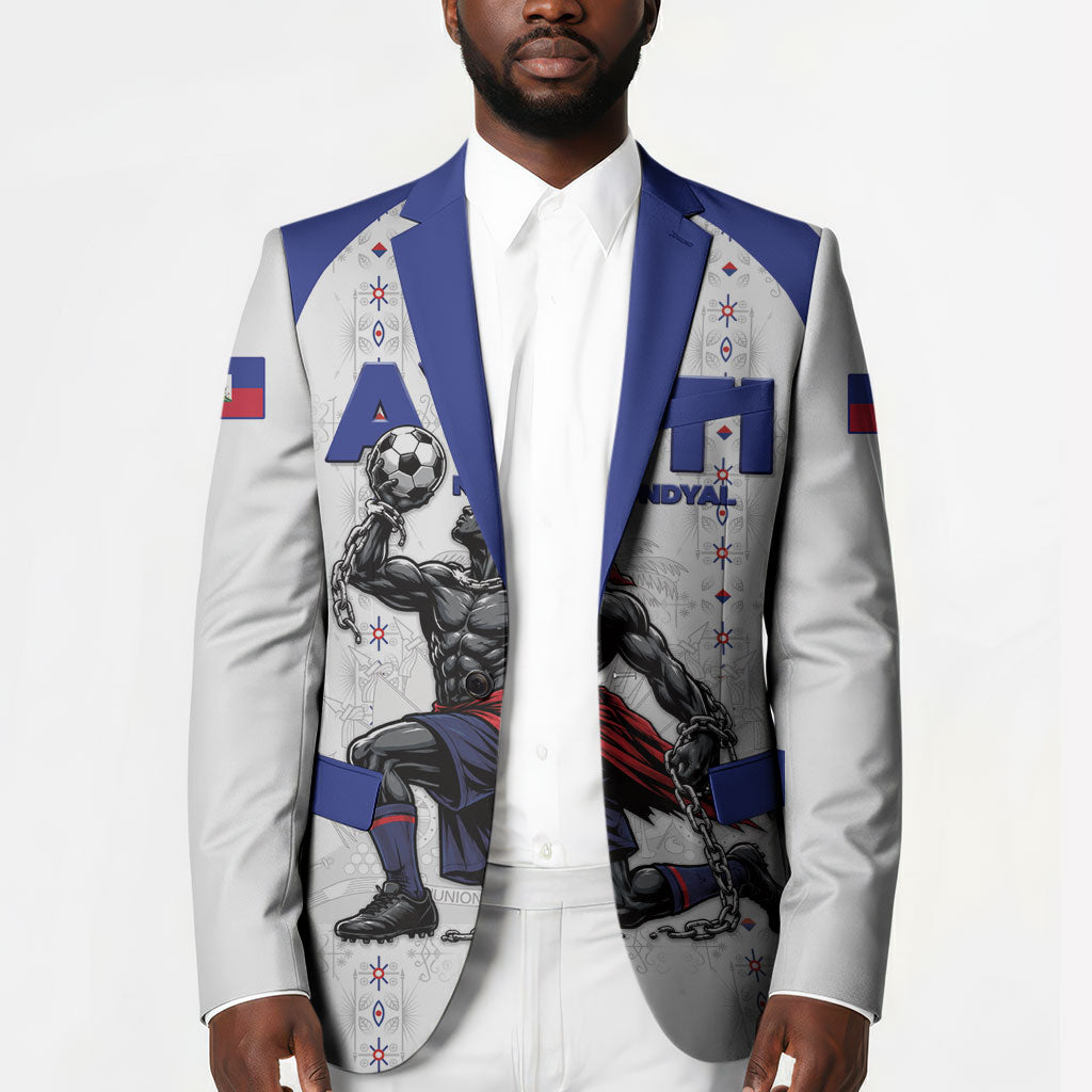 Custom Haiti Ayiti Nan Mondyal 2026 Blazer Fyete Lit Victwa White Version