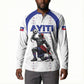 Custom Haiti Ayiti Nan Mondyal 2026 Button Sweatshirt Fyete Lit Victwa White Version