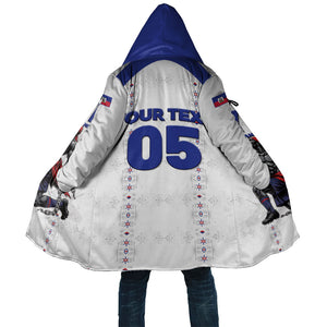 Custom Haiti Ayiti Nan Mondyal 2026 Cloak Fyete Lit Victwa White Version