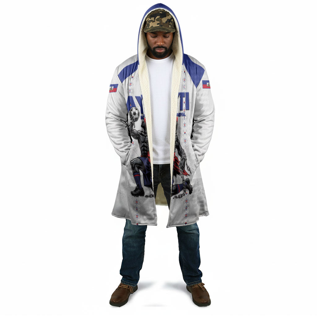 Custom Haiti Ayiti Nan Mondyal 2026 Cloak Fyete Lit Victwa White Version