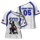 Custom Haiti Ayiti Nan Mondyal 2026 Cross Shoulder Shirt Fyete Lit Victwa White Version