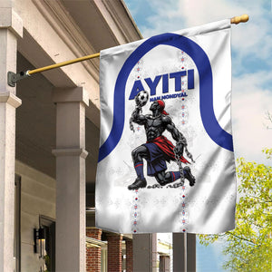 Haiti Ayiti Nan Mondyal 2026 Garden Flag Fyete Lit Victwa White Version