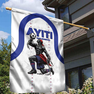Haiti Ayiti Nan Mondyal 2026 Garden Flag Fyete Lit Victwa White Version