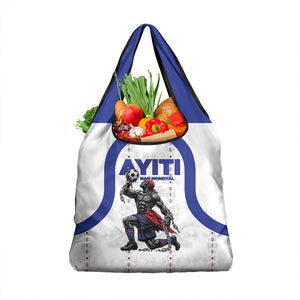 Haiti Ayiti Nan Mondyal 2026 Grocery Bag Fyete Lit Victwa White Version