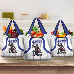 Haiti Ayiti Nan Mondyal 2026 Grocery Bag Fyete Lit Victwa White Version