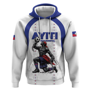 Custom Haiti Ayiti Nan Mondyal 2026 Hoodie Fyete Lit Victwa White Version