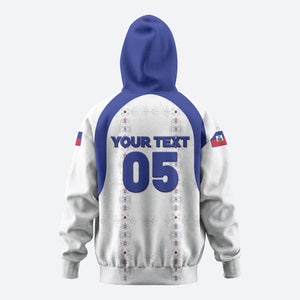 Custom Haiti Ayiti Nan Mondyal 2026 Hoodie Fyete Lit Victwa White Version