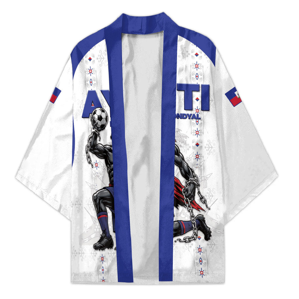 Custom Haiti Ayiti Nan Mondyal 2026 Kimono Fyete Lit Victwa White Version