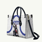 Haiti Ayiti Nan Mondyal 2026 Leather Bag Fyete Lit Victwa White Version