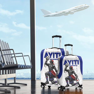 Haiti Ayiti Nan Mondyal 2026 Luggage Cover Fyete Lit Victwa White Version