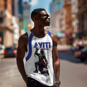Custom Haiti Ayiti Nan Mondyal 2026 Men Tank Top Fyete Lit Victwa White Version