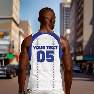 Custom Haiti Ayiti Nan Mondyal 2026 Men Tank Top Fyete Lit Victwa White Version