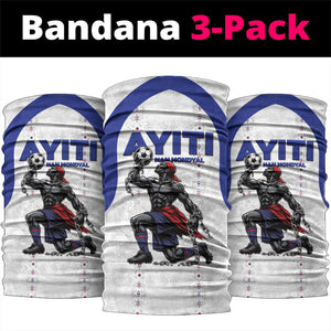 Haiti Ayiti Nan Mondyal 2026 Neck Gaiter Fyete Lit Victwa White Version