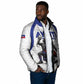 Custom Haiti Ayiti Nan Mondyal 2026 Padded Jacket Fyete Lit Victwa White Version