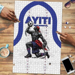 Haiti Ayiti Nan Mondyal 2026 Puzzle Fyete Lit Victwa White Version