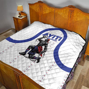Haiti Ayiti Nan Mondyal 2026 Quilt Fyete Lit Victwa White Version