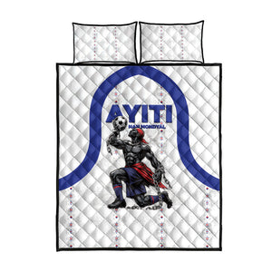 Haiti Ayiti Nan Mondyal 2026 Quilt Bed Set Fyete Lit Victwa White Version