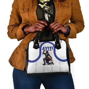 Haiti Ayiti Nan Mondyal 2026 Shoulder Handbag Fyete Lit Victwa White Version