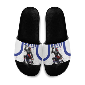 Haiti Ayiti Nan Mondyal 2026 Slide Sandals Fyete Lit Victwa White Version