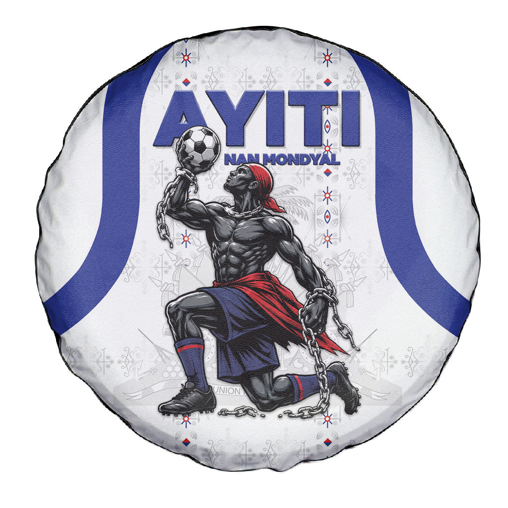 Haiti Ayiti Nan Mondyal 2026 Spare Tire Cover Fyete Lit Victwa White Version