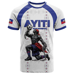 Custom Haiti Ayiti Nan Mondyal 2026 T shirt Fyete Lit Victwa White Version
