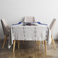 Haiti Ayiti Nan Mondyal 2026 Tablecloth Fyete Lit Victwa White Version