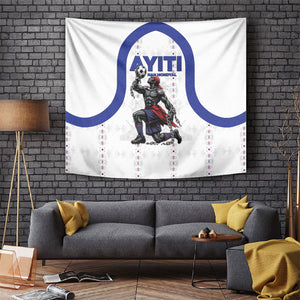 Haiti Ayiti Nan Mondyal 2026 Tapestry Fyete Lit Victwa White Version