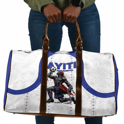 Haiti Ayiti Nan Mondyal 2026 Travel Bag Fyete Lit Victwa White Version