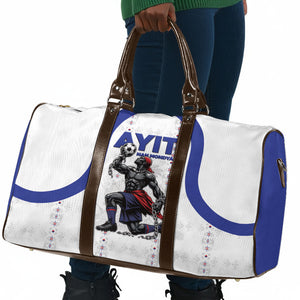 Haiti Ayiti Nan Mondyal 2026 Travel Bag Fyete Lit Victwa White Version