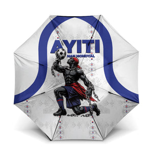 Haiti Ayiti Nan Mondyal 2026 Umbrella Fyete Lit Victwa White Version