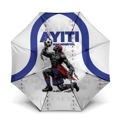Haiti Ayiti Nan Mondyal 2026 Umbrella Fyete Lit Victwa White Version