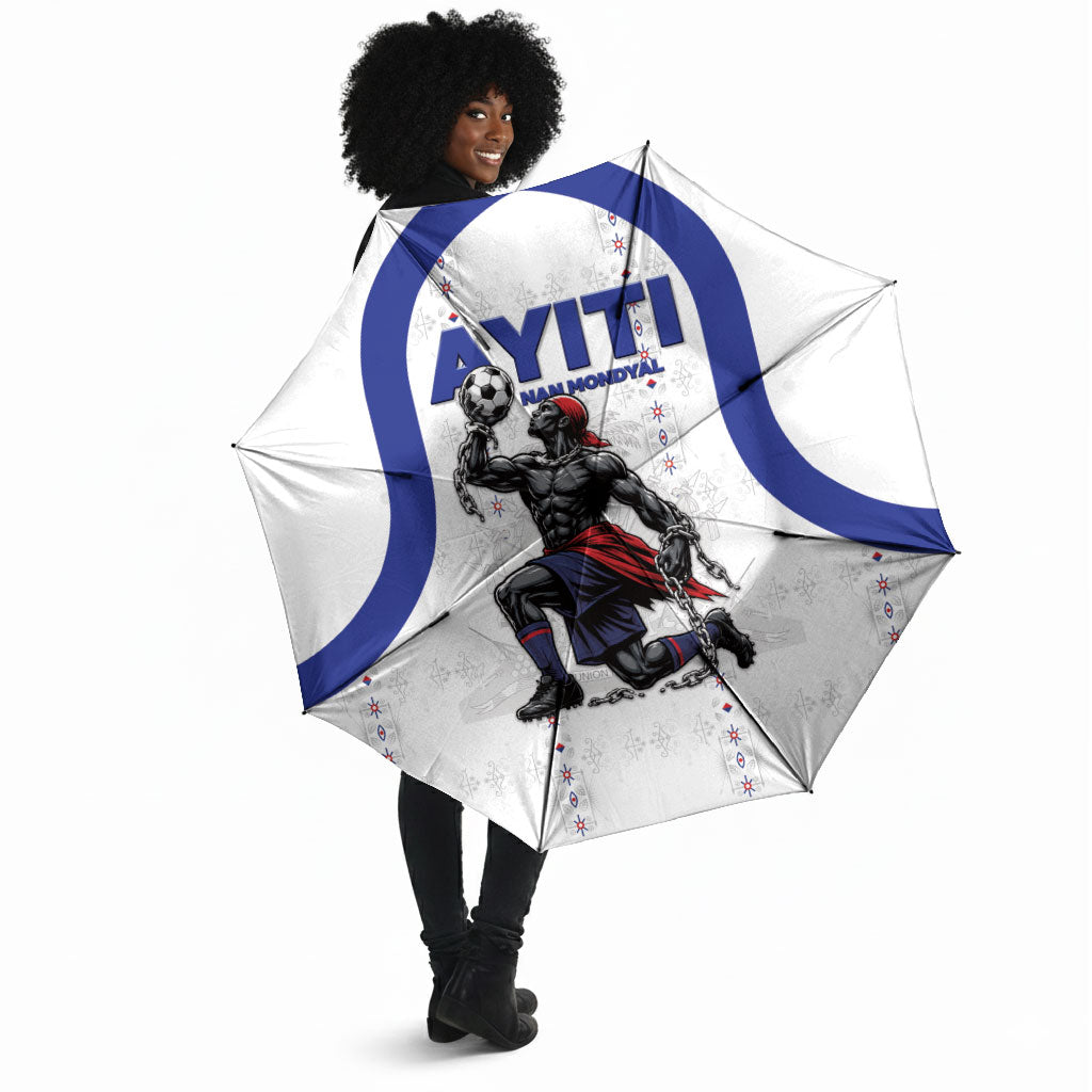 Haiti Ayiti Nan Mondyal 2026 Umbrella Fyete Lit Victwa White Version