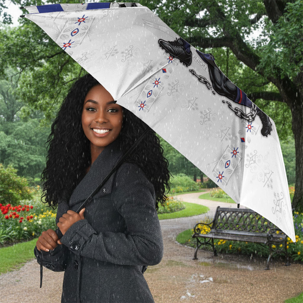 Haiti Ayiti Nan Mondyal 2026 Umbrella Fyete Lit Victwa White Version