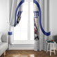 Haiti Ayiti Nan Mondyal 2026 Window Curtain Fyete Lit Victwa White Version