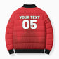 Custom Morocco Football 2026 Bomber Puffer Jacket Atlas Lions Breathtaking Victory Red Version