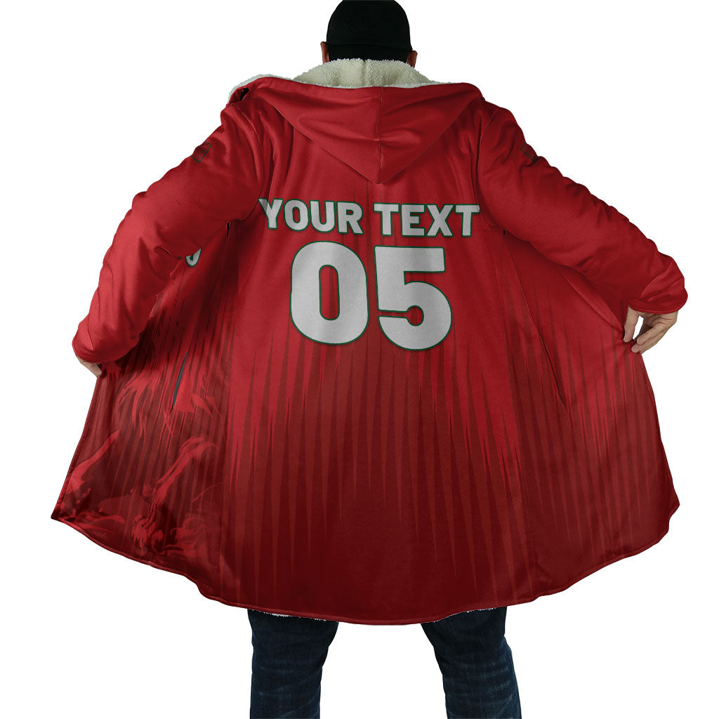 Custom Morocco Football 2026 Cloak Atlas Lions Breathtaking Victory Red Version