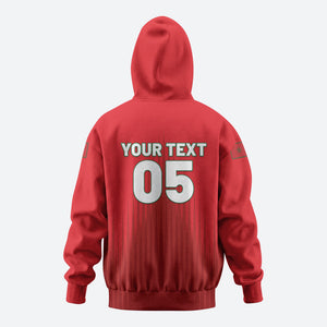 Custom Morocco Football 2026 Hoodie Atlas Lions Breathtaking Victory Red Version