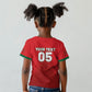 Custom Morocco Football 2026 Kid T shirt Atlas Lions Breathtaking Victory Red Version