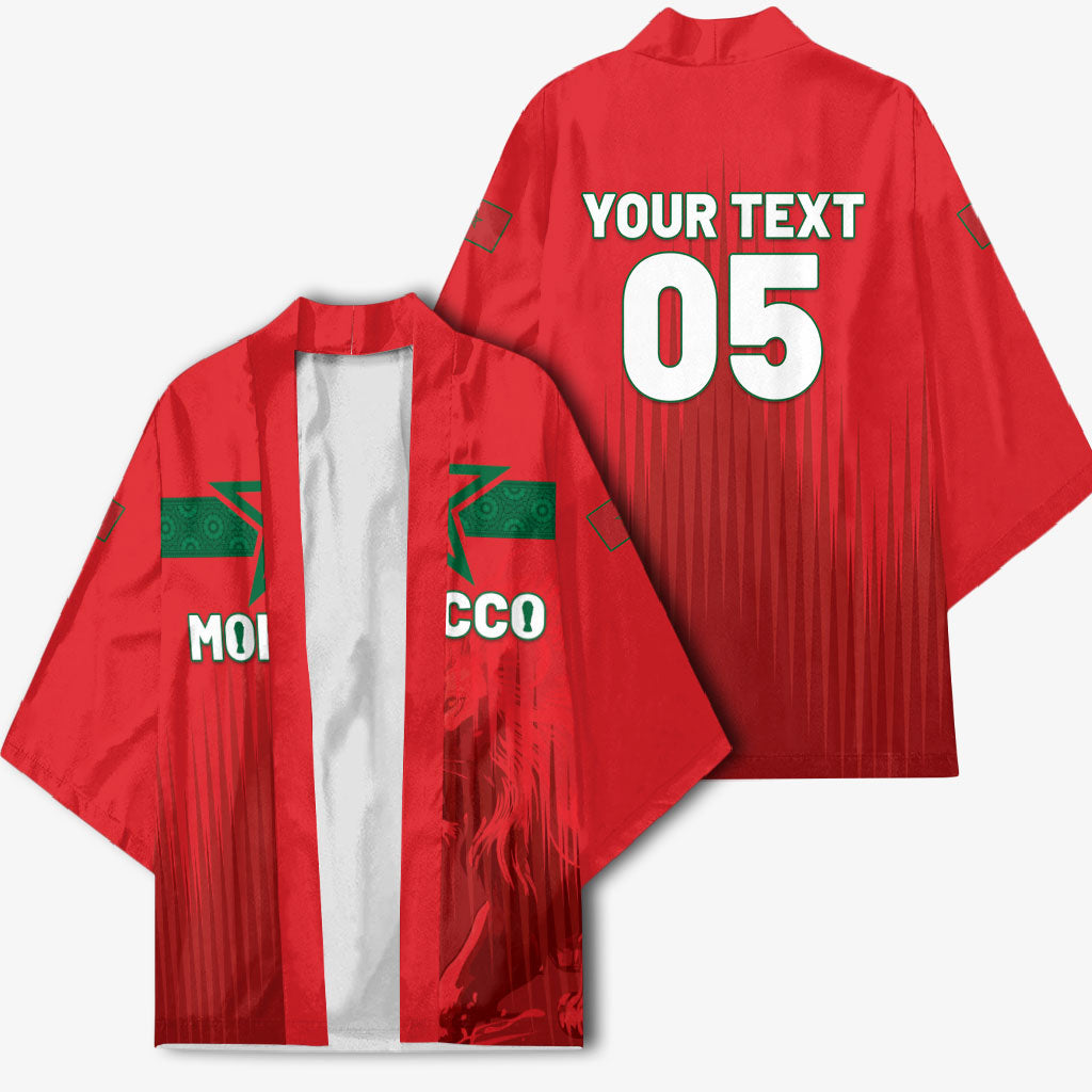 Custom Morocco Football 2026 Kimono Atlas Lions Breathtaking Victory Red Version