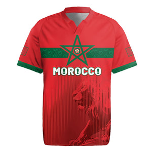 Custom Morocco Football 2026 Rugby Jersey Atlas Lions Breathtaking Victory Red Version