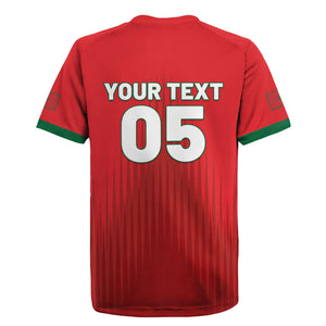 Custom Morocco Football 2026 Rugby Jersey Atlas Lions Breathtaking Victory Red Version