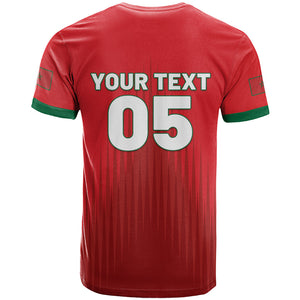 Custom Morocco Football 2026 T shirt Atlas Lions Breathtaking Victory Red Version