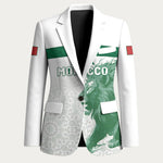 Custom Morocco Football 2026 Blazer Atlas Lions Breathtaking Victory White Version