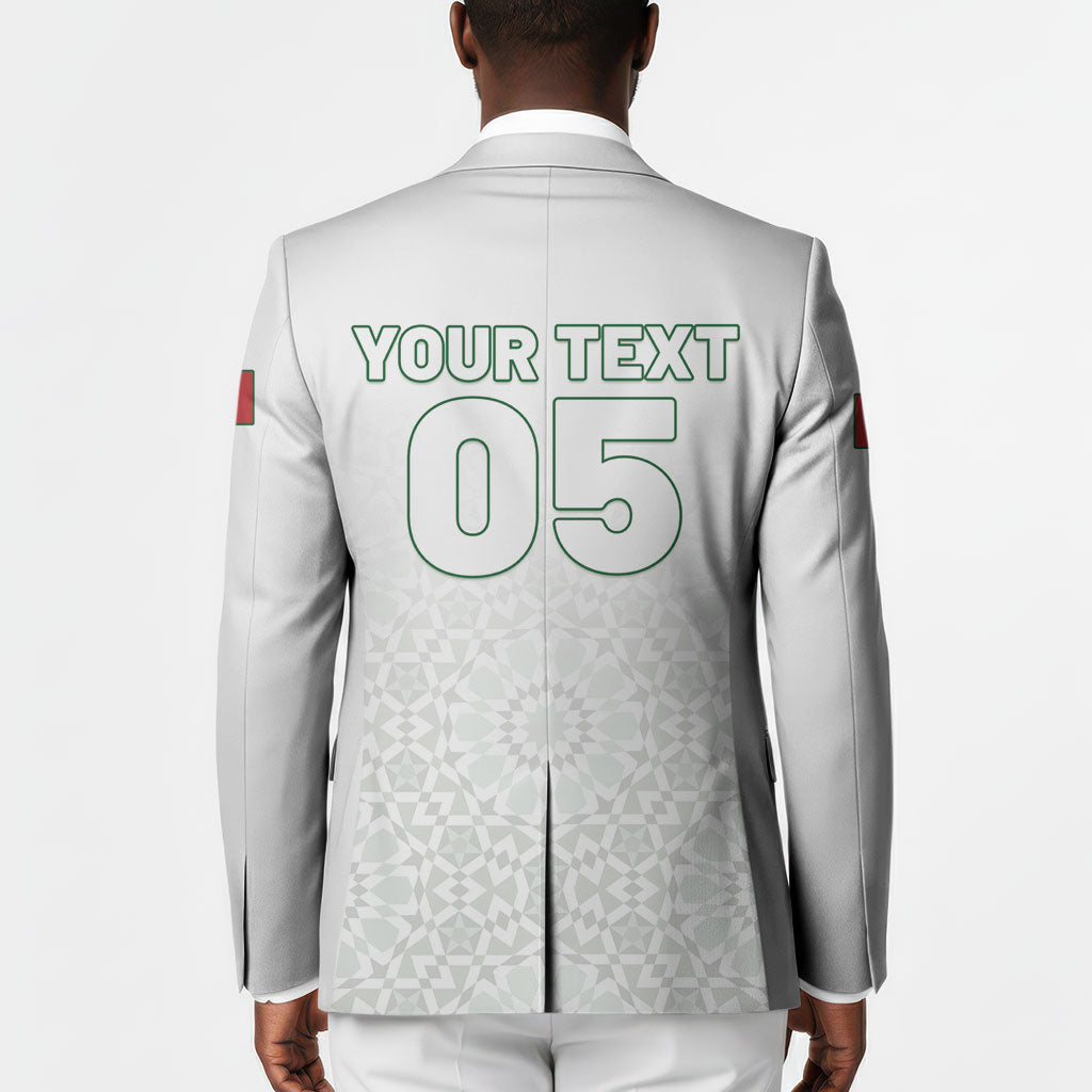Custom Morocco Football 2026 Blazer Atlas Lions Breathtaking Victory White Version